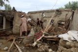 Následky bleskové povodně ve vesnici Guldag v okrese Lal Pur v Nangarharu