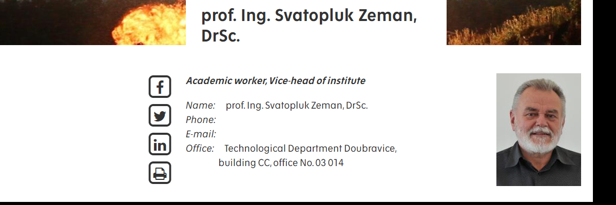 Profesor Svatopluk Zeman