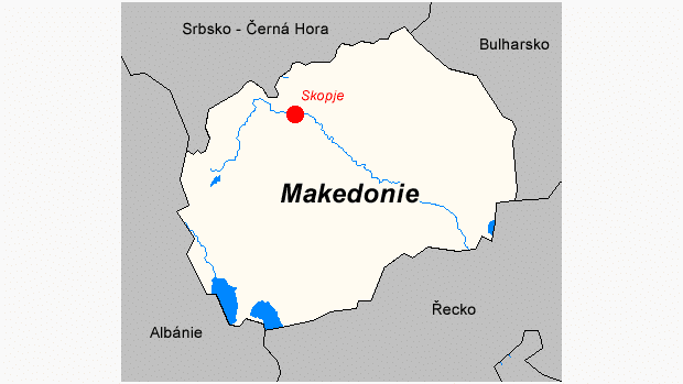 Makedonie - území