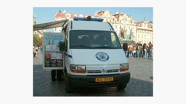 vůz Městské policie Praha