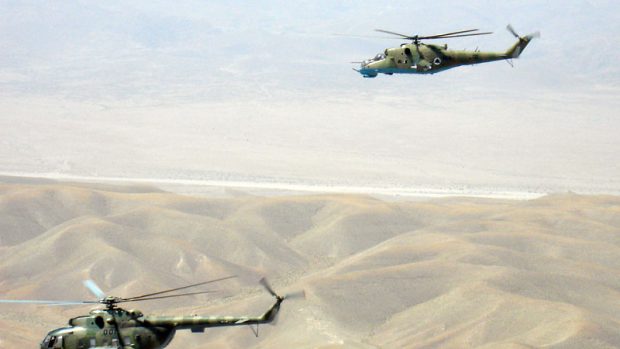 Doprovod bitevního vrtulníku MI-35