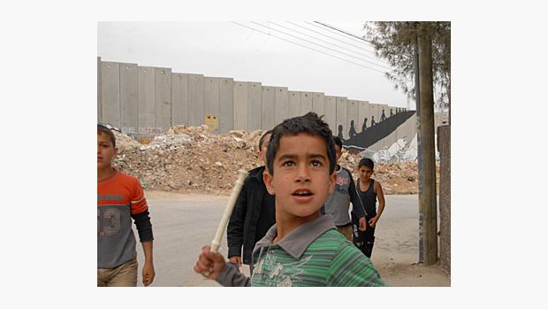 Palestinské děti v uprchlickém táboře