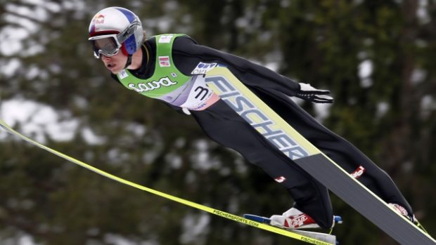 Rakušan Gregor Schlierenzauer - vítěz závodu SP v letech na lyžích ve Slovinské Planici