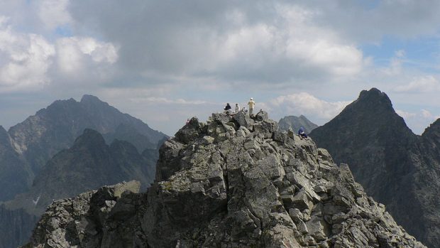 Rysy - vrcholek na slovenské straně Tater