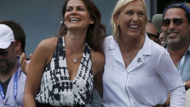 Martina Navrátilová požádala na centrálním dvorci v průběhu US Open o ruku svoji přítelkyni