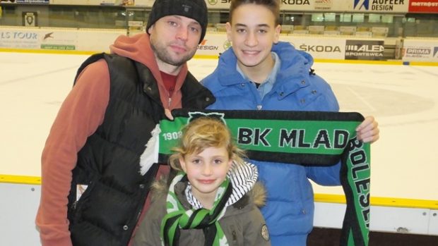 David Výborný se svými dětmi, synem Michalem a dcerou Denisou