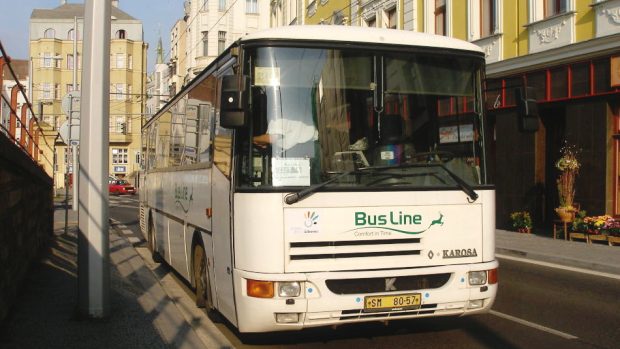 Autobus firmy BusLine v Ústí nad Labem
