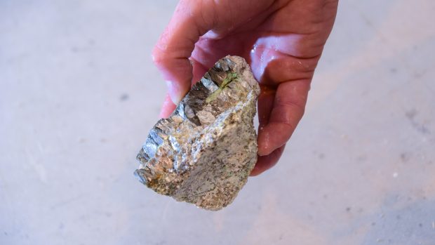 Vzorek horniny bohaté na lithium