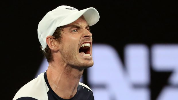 Andy Murray při svém posledním zápase na Australian Open