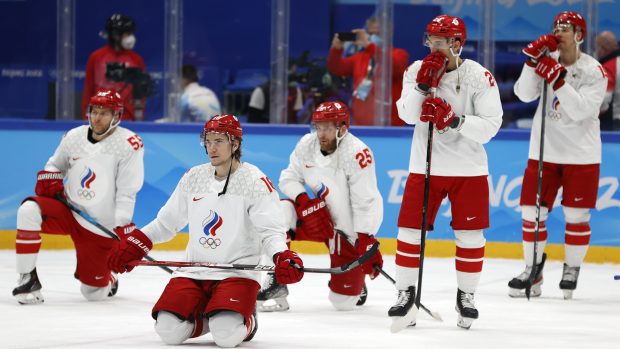 Ruští hokejisté startující pod vlajkou Ruského olympijského výboru