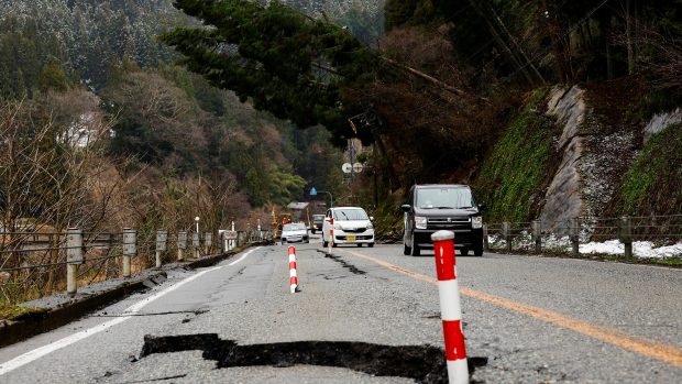 Následky novoročního zemětřesení v Japonsku