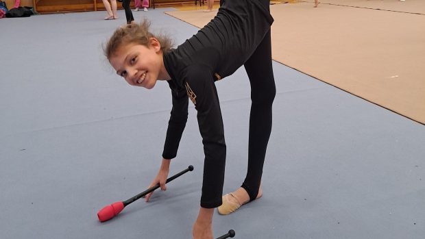 Dvanáctiletá gymnastka Polyna z Ukrajiny získala titul mistryně ČR