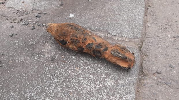 Policie nalezla zřejmě minometný granát