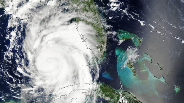 Hurikán Idalia na snímku ze satelitu Terra z 29. srpna