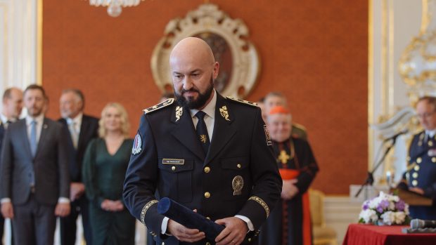 Martin Baláž při jmenování nových generálů v květnu 2022