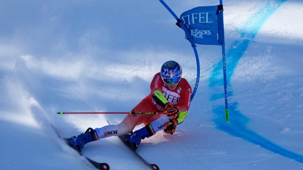 Švýcarský lyžař Marco Odermatt může už s předstihem slavit zisk celkového vítězství ve Světovém poháru