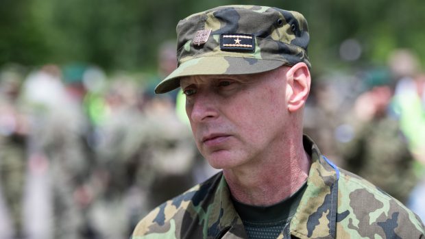 Generál Pavel Kolář při cvičení Slovenský štít 2022