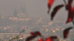 Smogem zahalené Brno