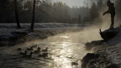 Arktické mrazivé počasí panovalo 3. února také na Jihlavsku