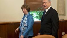 Caterine Ashtonová a Benjamin Netanjahu