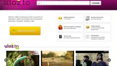 Screenshot homepage Uloz.to