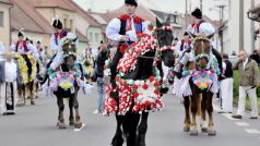 Kunovicemi na Uherskohradišťsku projela 18. května královská družina při tradiční Jízdě králů