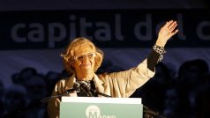 Budoucí starostka Madridu Manuela Carmena z aliance levicových stran Ahora Madrid