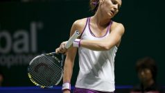 Lucie šafářová neměla v úvodním utkání Turnaje mistryň mnoho důvodů k radosti