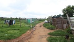 Slum u města Krugersdorp