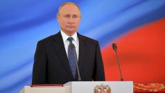 Ruský prezident Vladimír Putin při inauguraci