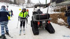 Policisté se v Libereckém kraji vydali kontrolovat lyžaře přímo na sjezdovku.
