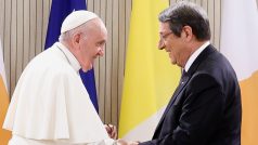 Papež František a prezident Kypru Anastasiadis