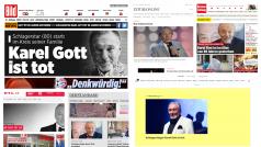 Úmrtí Karla Gotta na německých zpravodajských serverech