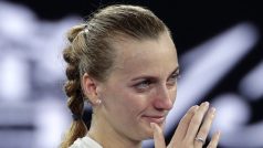 Petra Kvitová po vítězství ve čtvrtfinále Australian Open.