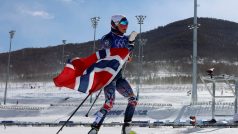 Norsko je lyžařskou velmocí. Jen z biatlonu si z olympijských her v Číně odvezlo čtrnáct medailí. Na fotografii zlatá Therese Johaugová