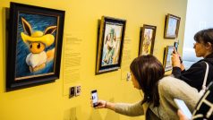 Pokémoni namalovaní ve stylu obrazů malíře Vincenta van Gogha