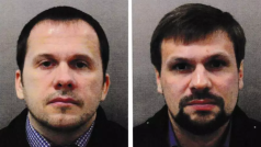Alexander Petrov a Ruslan Boširov, které britská policie podezírá z pokusu o vraždu Sergeje a Julije Skripalových.