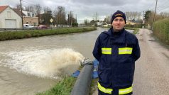 Ivo Adámek, velitel zásahu českých hasičů, kteří zasahují proti povodním ve Francii