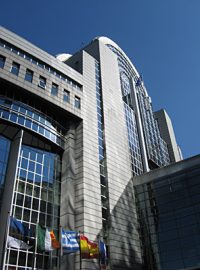Evropský parlament v Bruselu