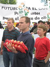 Zemědělci protestovali v Lucemburku