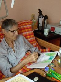 V Hospici Dobrého Pastýře v Čerčanech na Benešovsku začala výstava obrazů jednoho z tamních klientů