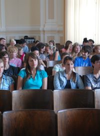 Žáci gymnázia v Kroměříži