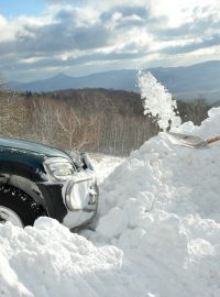 V Ústeckém kraji napadlo až 25 centimetrů nového sněhu