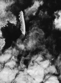 Costa Concordia - satelitní pohled