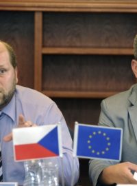 Nové vedení ROP Severozápad - předseda výboru Jaroslav Komínek (vlevo) a místopředseda Jakub Pánik