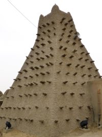 Tradiční stavby v Timbuktu
