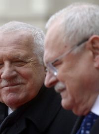 Prezident Václav Klaus přijal na Pražském hradě slovenského prezidenta Ivana Gašparoviče