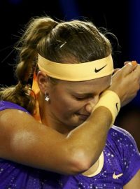 Smutná tenistka Petra Kvitová