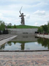 Památník Mamajev Kurgan v ruském Volgogradu