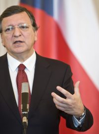 José Manuel Barroso na Pražském hradě